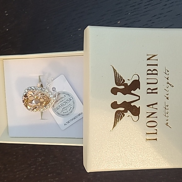 Crystal adjustable sizeb ring - Picture 2 of 5